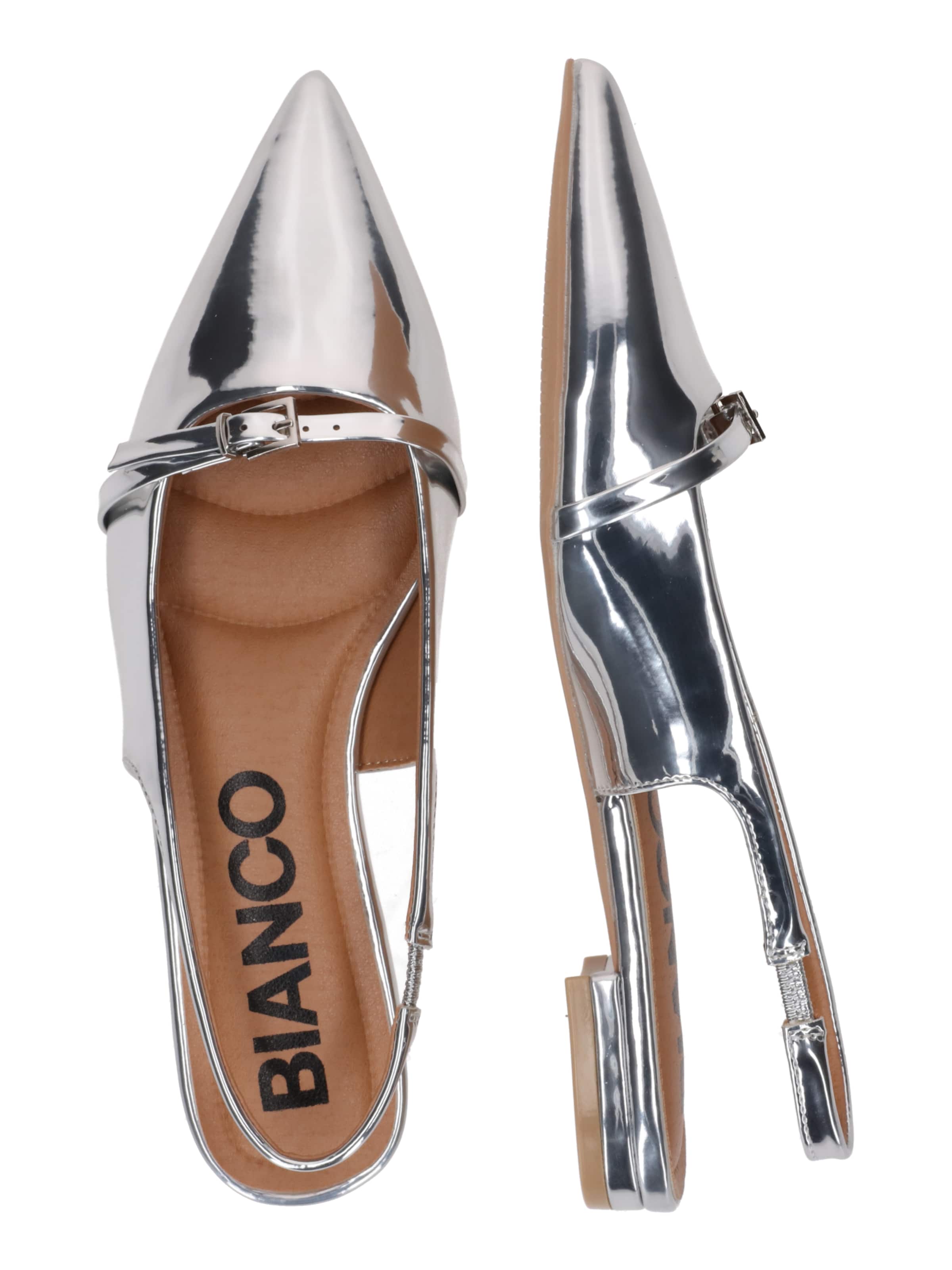 Bianco Slingback pumps 'Bari' in Silver