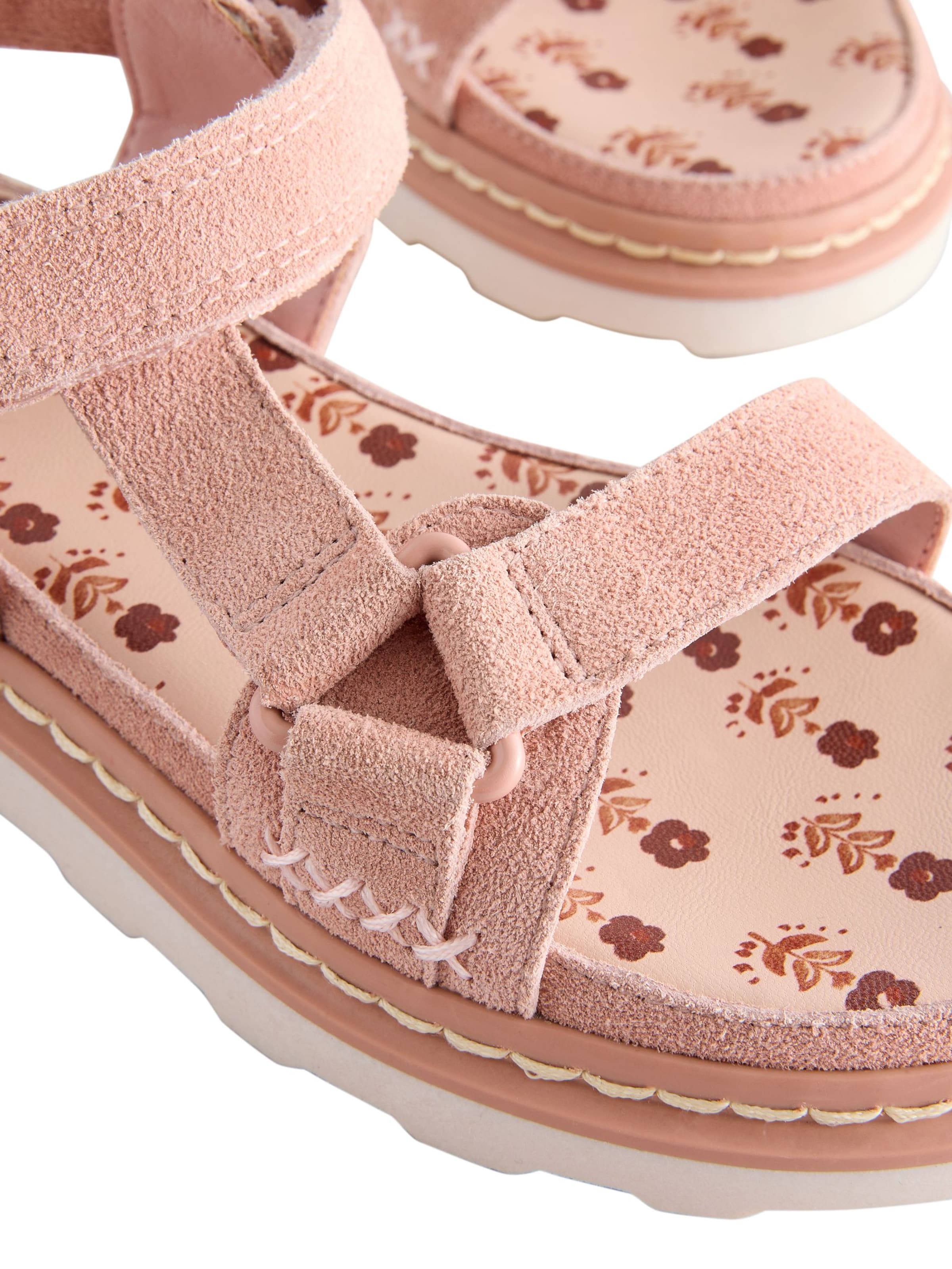 Next - Sandália 'Veloursleder' em rosa