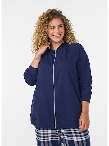 Zizzi - Sweatshirt 'CHARLINE' em azul: frente