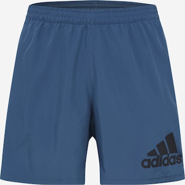 ADIDAS PERFORMANCE Workout Pants 'RUN IT' in Blue: front