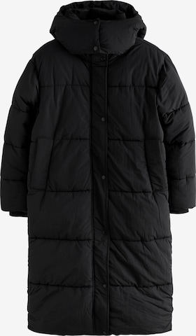 Next Pitkä talvitakki värissä musta: etupuoli