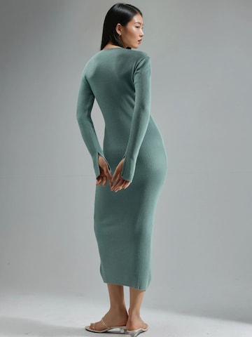 My fashion Gebreide jurk in Groen