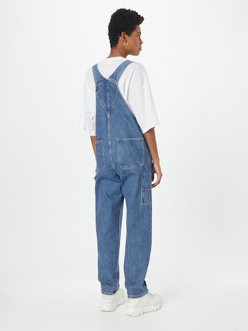 Monki Loose fit Dungaree jeans in Blue