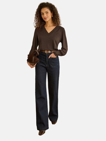 love & roses Bluzka w kolorze brązowy: przód