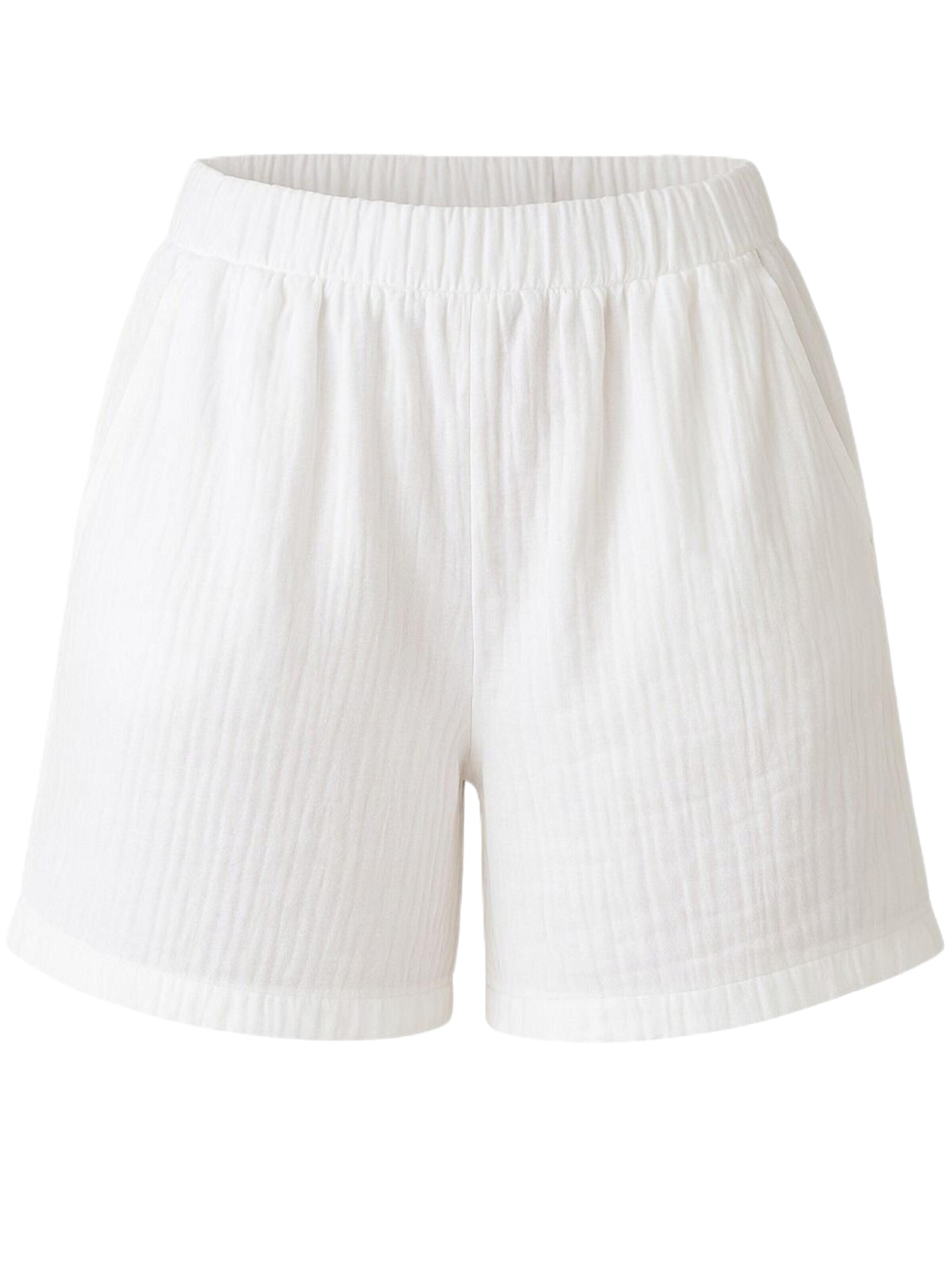 WENOR Wide leg Broek 'NOOR' in Wit: voorkant
