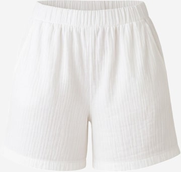 WENOR Wide leg Broek 'NOOR' in Wit: voorkant