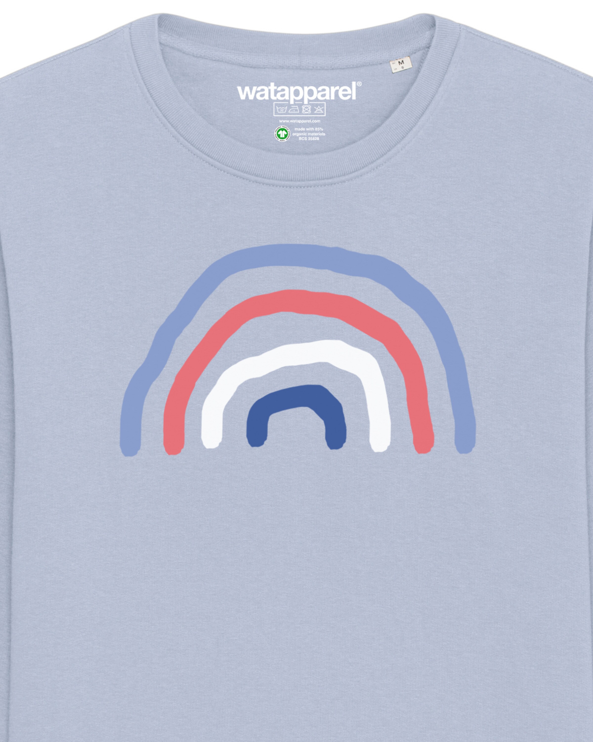 Sweat-shirt ' Regenbogen ' Watapparel en bleu