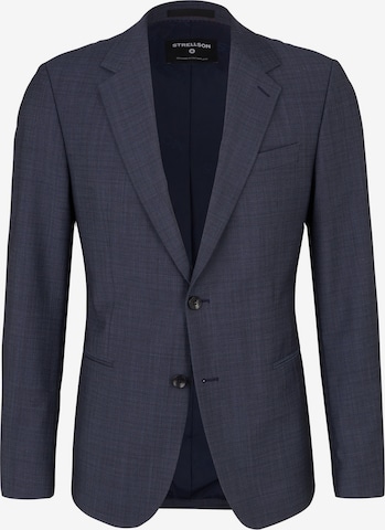 STRELLSON Slim fit Business-colbert ' Caidan ' in Blauw: voorkant