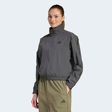 ADIDAS SPORTSWEAR Athletic Jacket in Grey: front