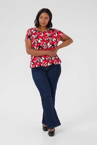 KAFFE CURVE Blouse 'KCAmi' in Red