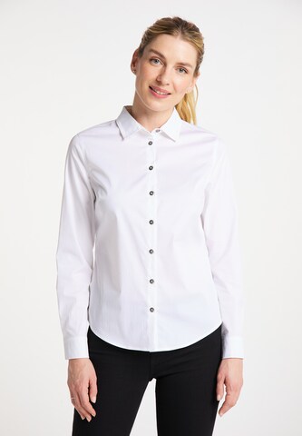 usha BLUE LABEL Blouse in Wit: voorkant