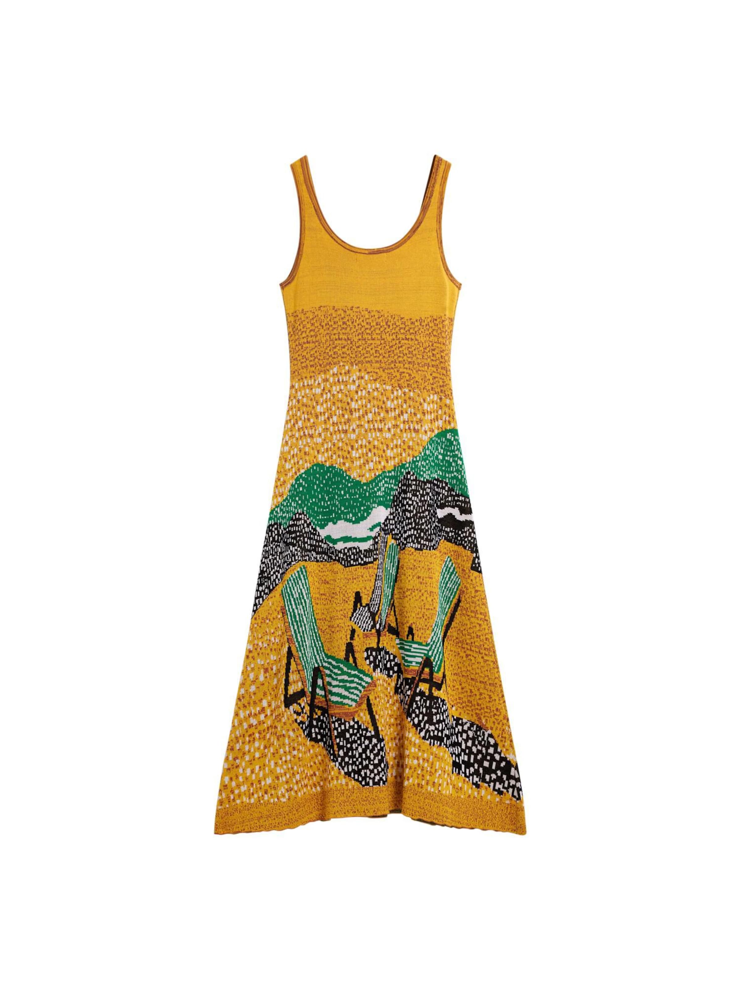 Desigual Šaty - Žltá: predná strana