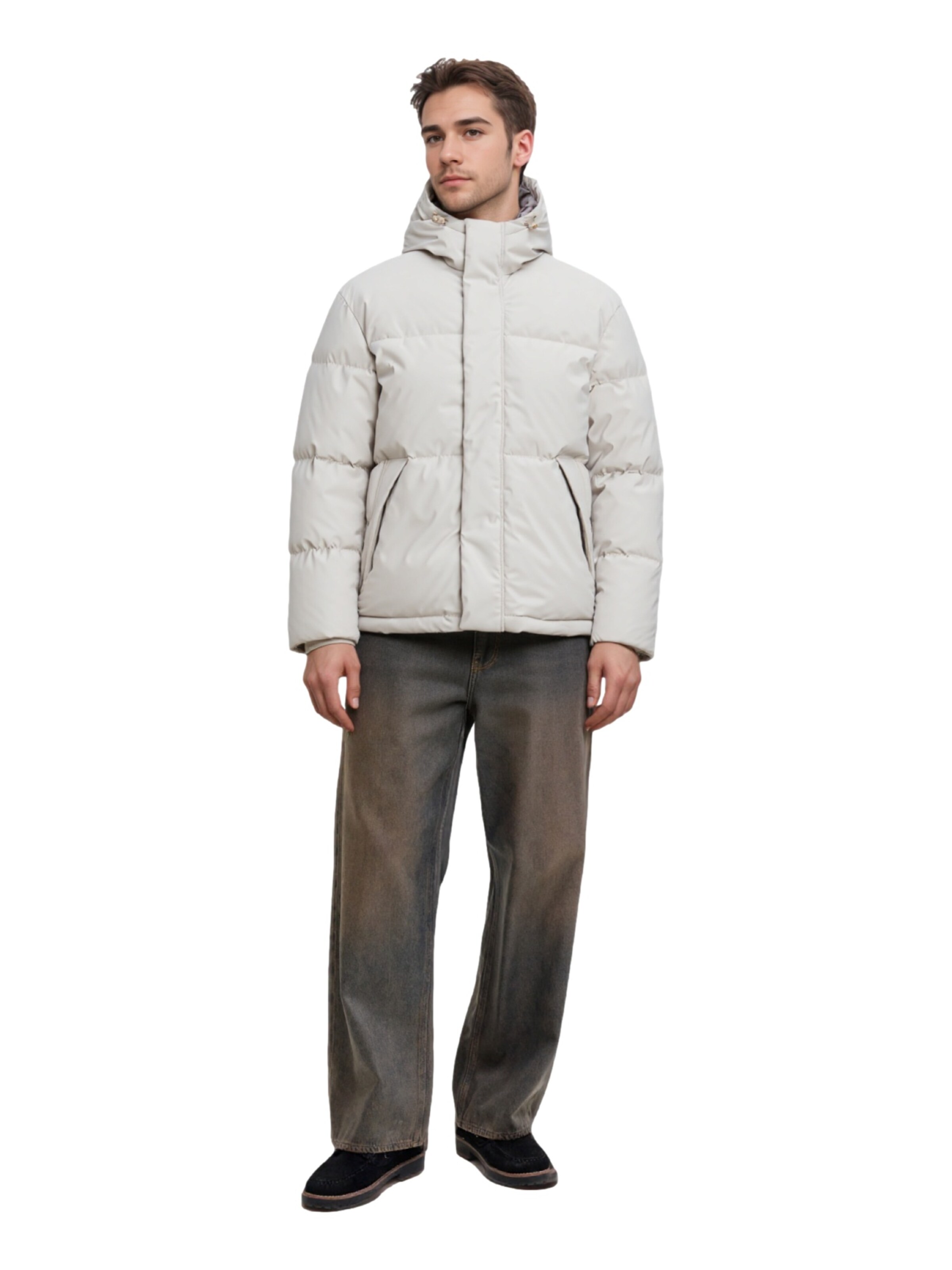 Veste d’hiver 'JJESoho' JACK & JONES en gris