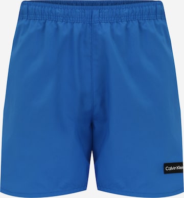 Calvin Klein Swimwear Plavecké šortky 'Medium Runner' – modrá: přední strana