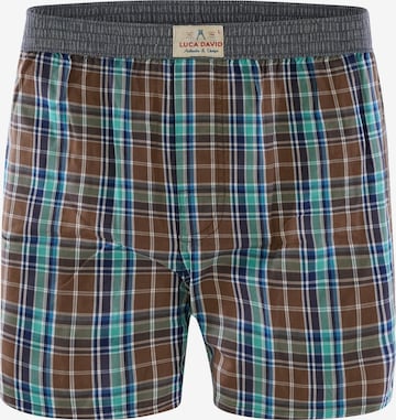 Luca David Boxershorts ' Olden Glory ' in Groen