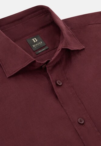 Boggi Milano Regular Fit Hemd in Rot