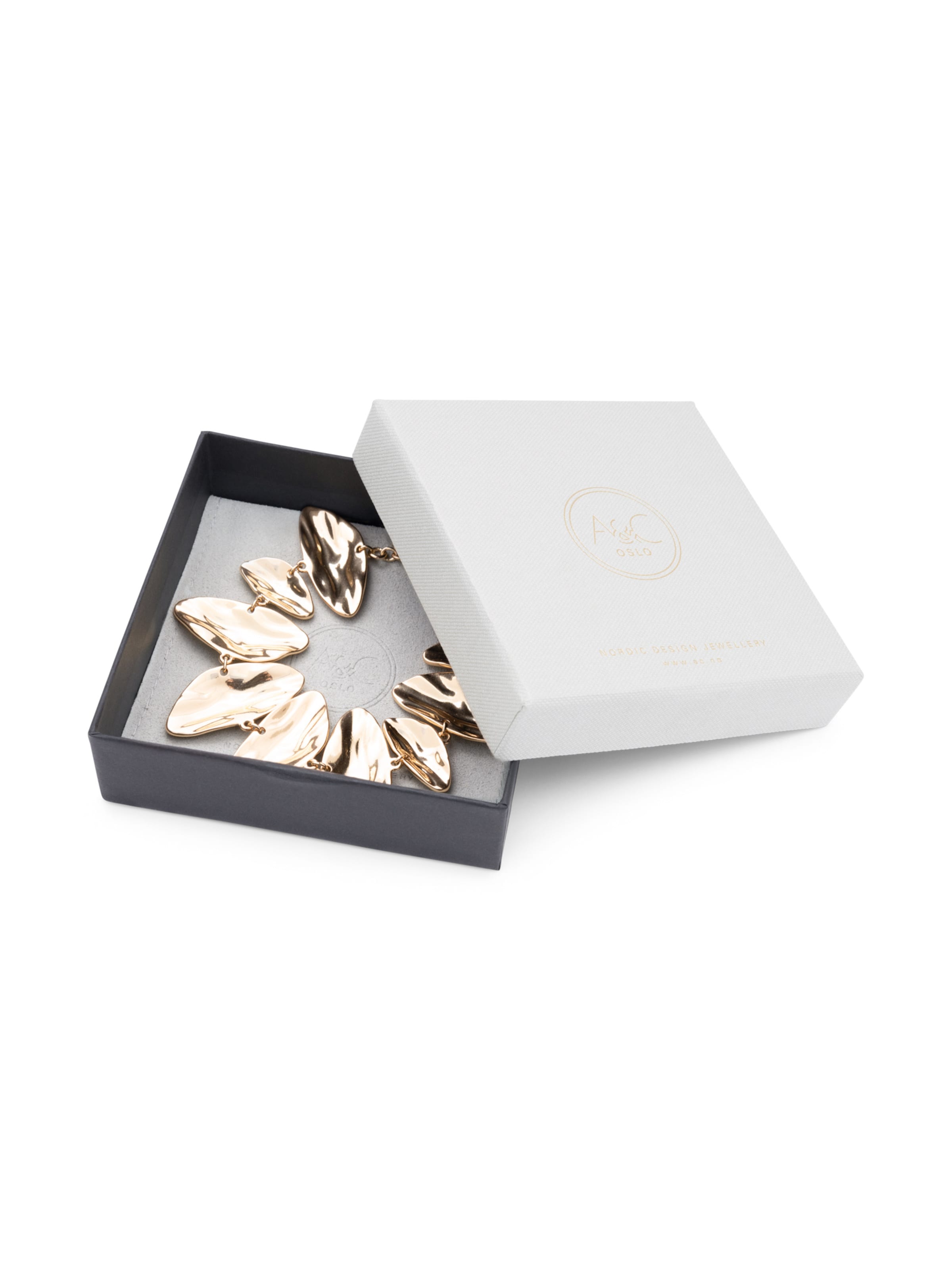 A&C Oslo – Nordic Design Jewellery Armband 'Swells Gold' in Goud