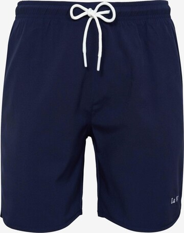 La V Zwemshorts in Blauw: voorkant