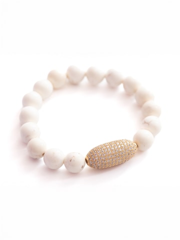 Secret Stones Bracelet 'Moon Balance' in White: front