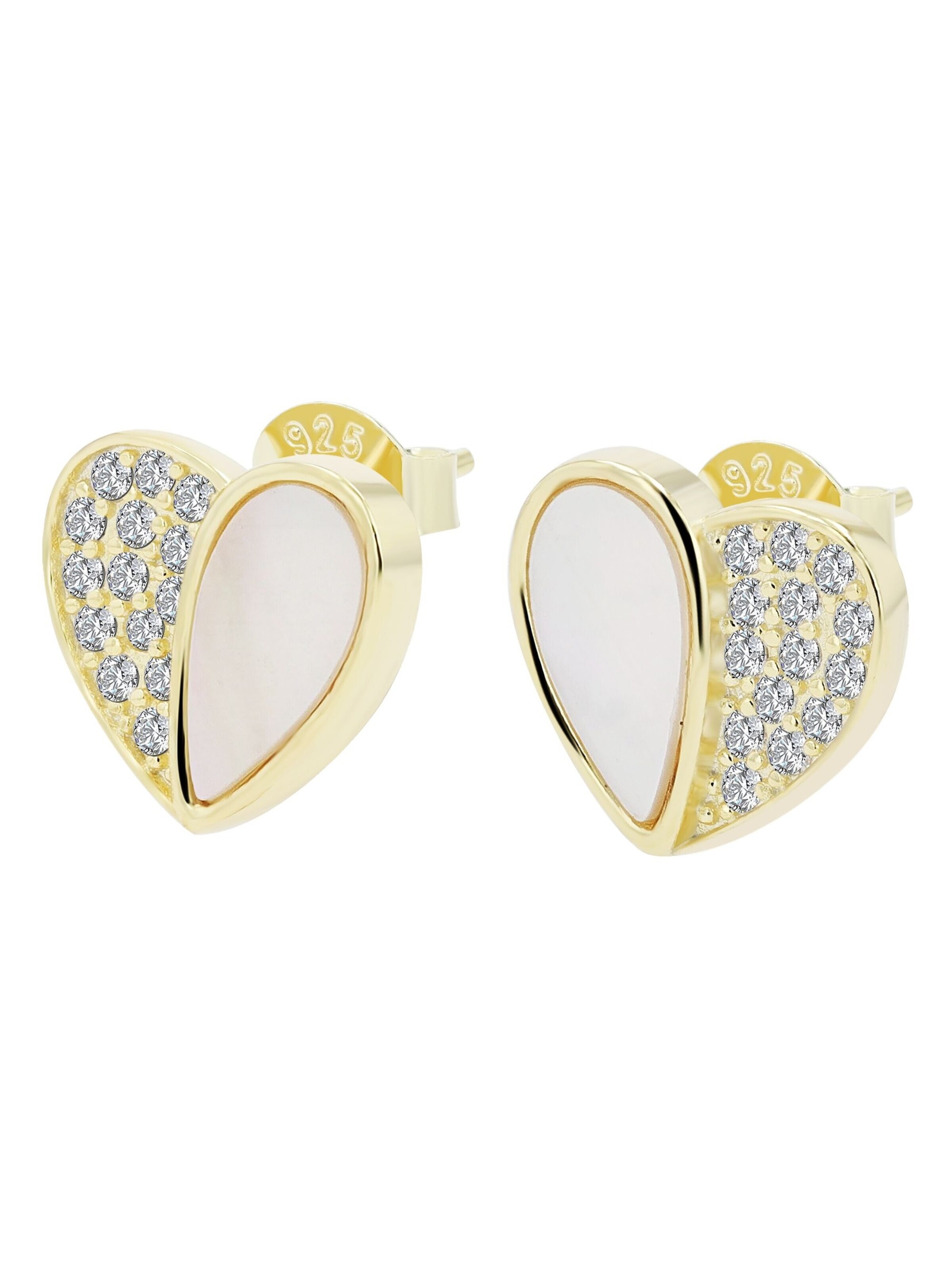 Akzent Earrings '"Aveline" aus 925 Sterlingsilber, rhodiniert, langlebig' in Gold