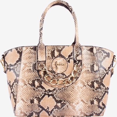 Rankinė iš faina, spalva – kremo / kupranugario / juoda, Prekių apžvalga