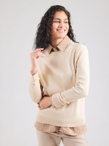 Pullover 'GAIA' di Max Mara Leisure in beige: frontale