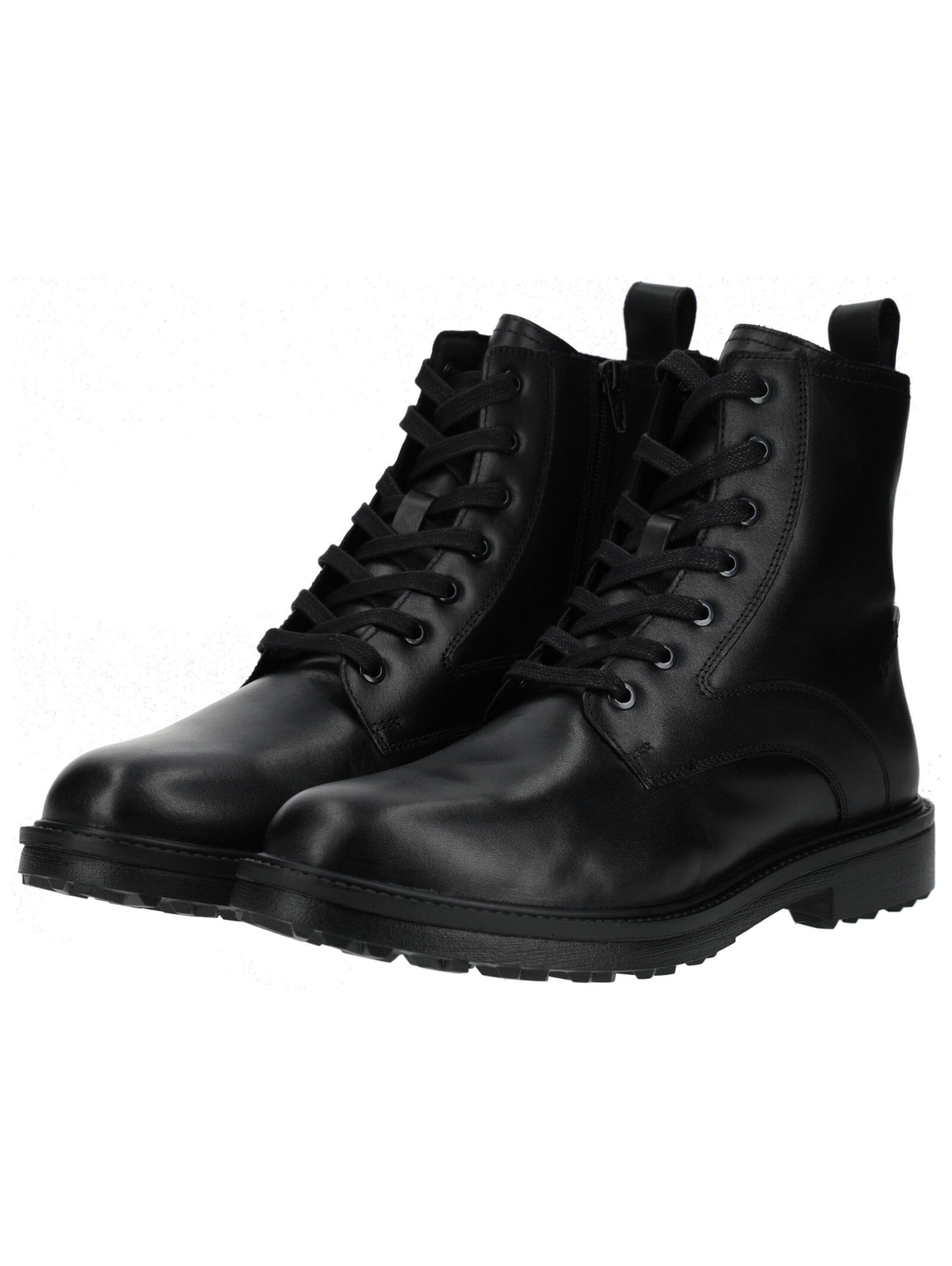 GEOX Schnürboots in Schwarz