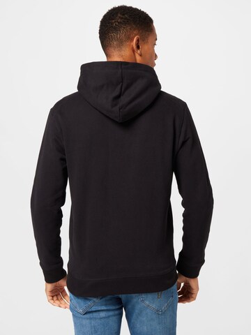 BOSS Orange Zip-Up Hoodie 'Zelogox' in Black