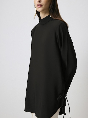 Tunique 'Tie Detailed Viscon Tunic' Touché Privé en noir
