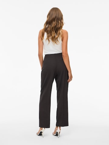 VILA Wide leg Pleat-front trousers 'VIAmoi' in Grey