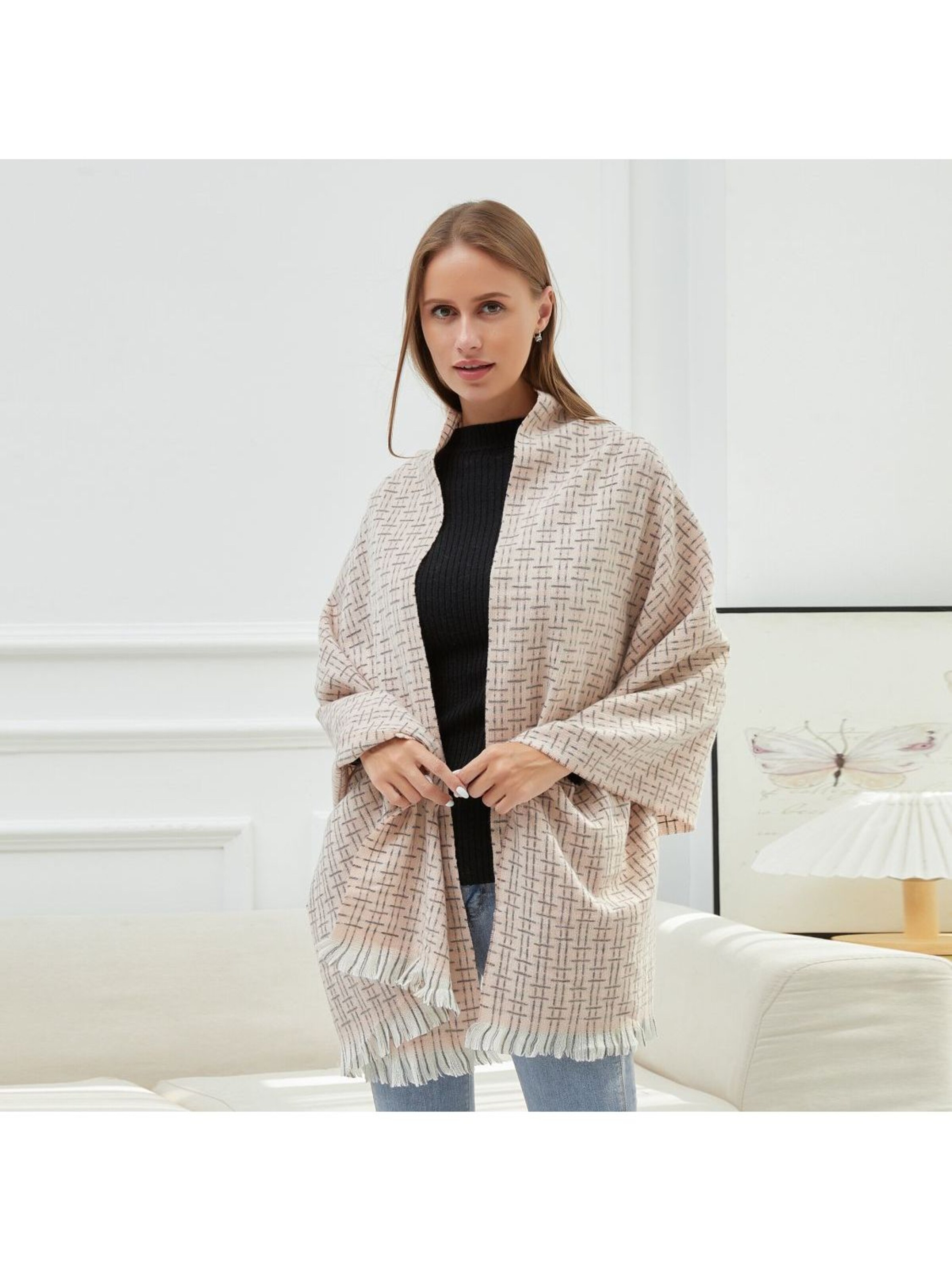 alberto cabale Scarf 'SERENA' in Pink