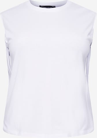 Trendyol Curve Top in White: front