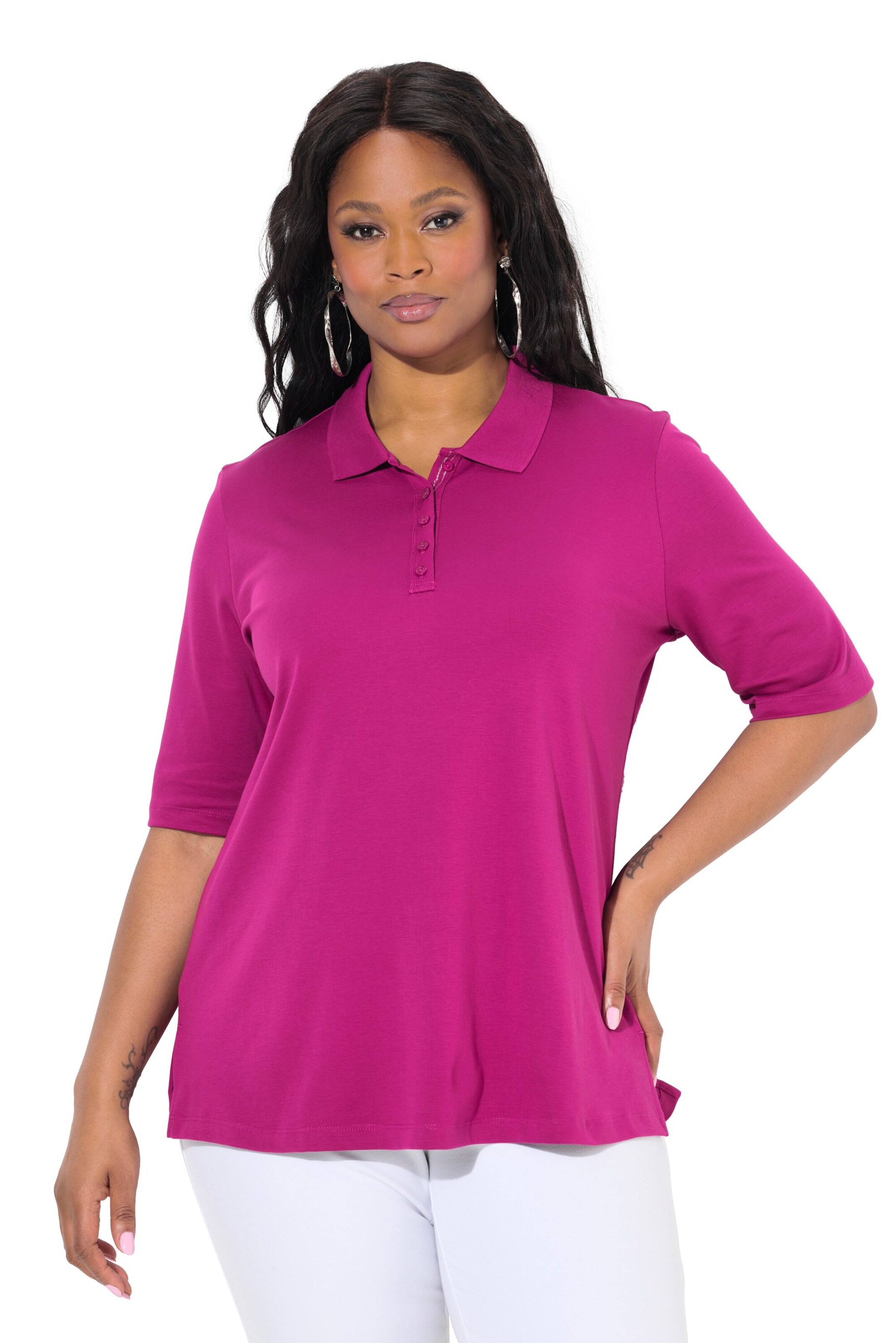 Ulla Popken Shirt in Pink: Vorderseite