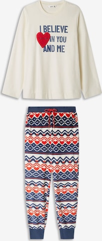 balts Gisela Pidžama 'Set': no priekšpuses