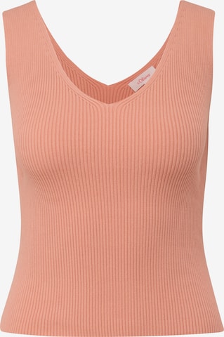 s.Oliver Knitted Top in Orange: front