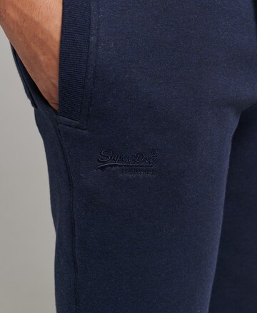 Effilé Pantalon Superdry en bleu