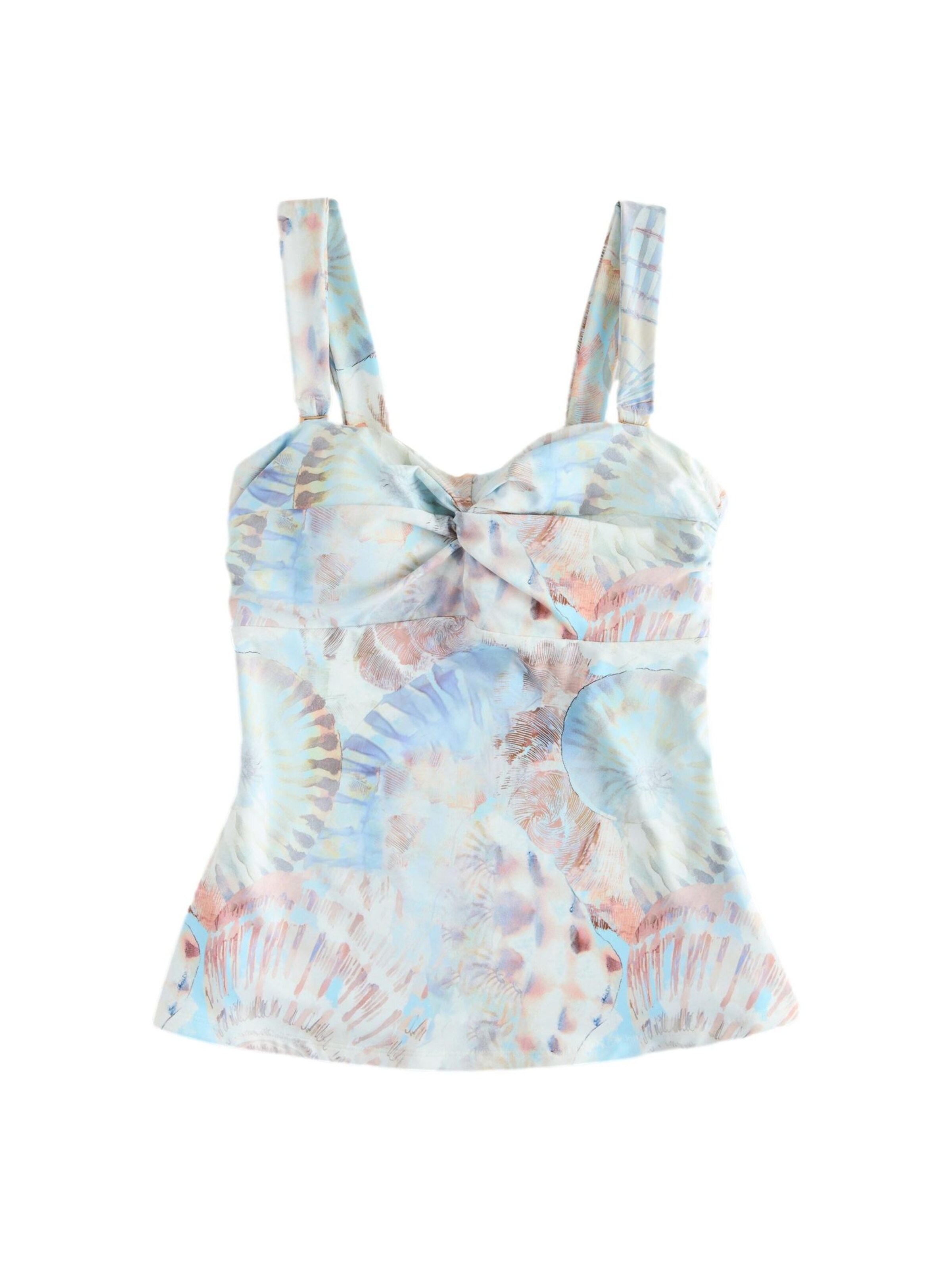 zils Next Tankini augšdaļa: no priekšpuses