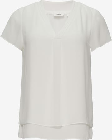Camicia da donna di s.Oliver BLACK LABEL in beige: frontale
