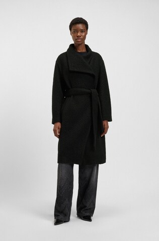 BOSS Orange Between-Seasons Coat in Black