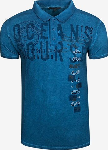 Rusty Neal Shirt in Blauw: voorkant