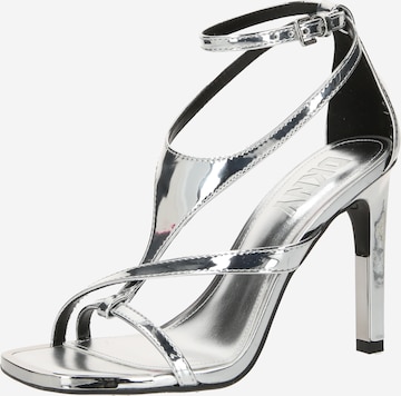 DKNY Remsandal 'AUDREY' i silver: framsida