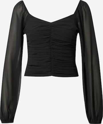 Abercrombie & Fitch Blouse in Zwart: voorkant