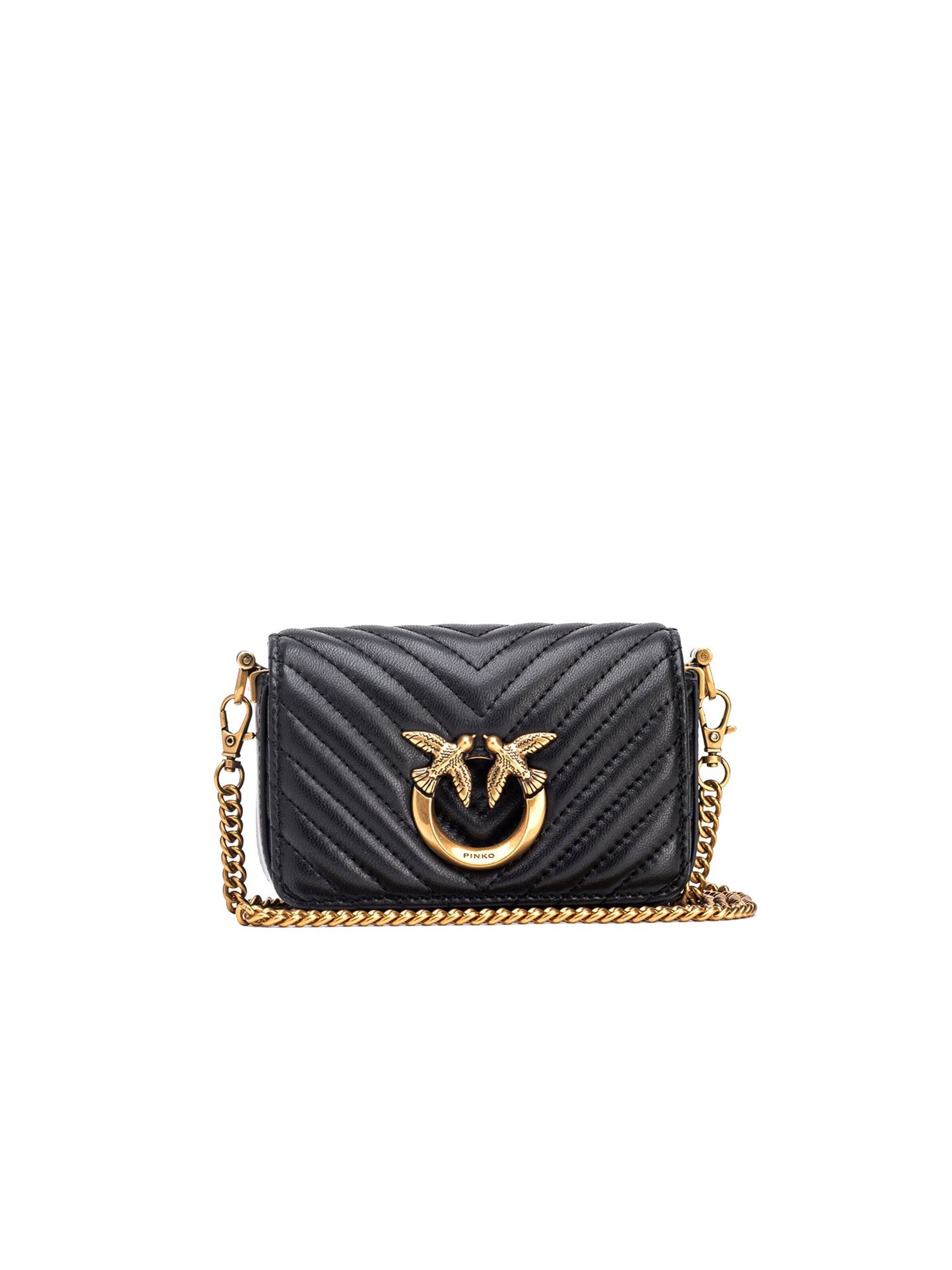 PINKO - Bolso de hombro 'Pinko Crossbody Bag Black' en negro: frente