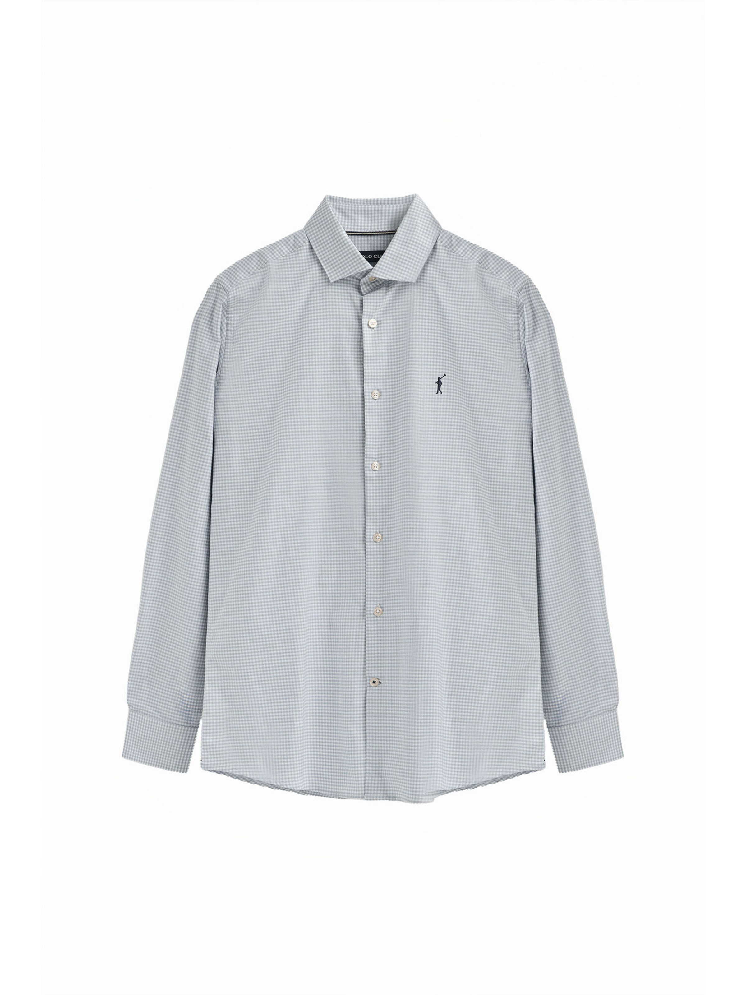 Polo Club Regular Fit Hemd in Grau: Vorderseite