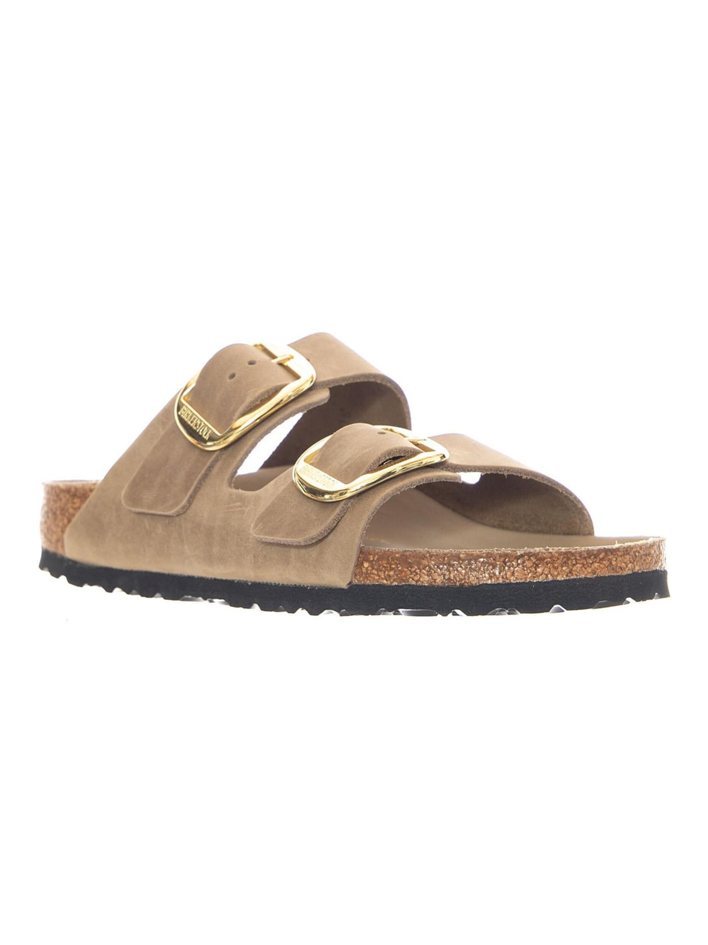 BIRKENSTOCK Sandaler 'Arizona Big Buckle Oiled Leather Narrow Fit Tobacco Brown' i brun: forside