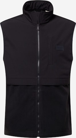 LEVI'S ® Kamizelka 'Geary Fleece Vest' w kolorze czarny: przód