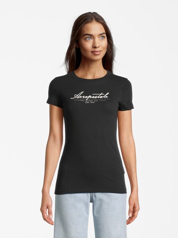 AÉROPOSTALE Shirt 'JULY' in Black: front