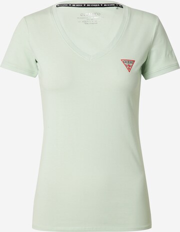 T-shirt GUESS en vert : devant