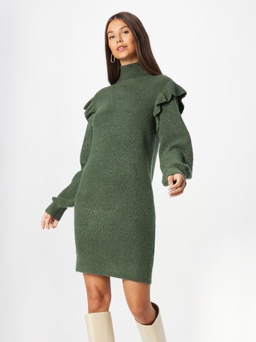 VILA Knitted dress 'BOOBA' in Green: front
