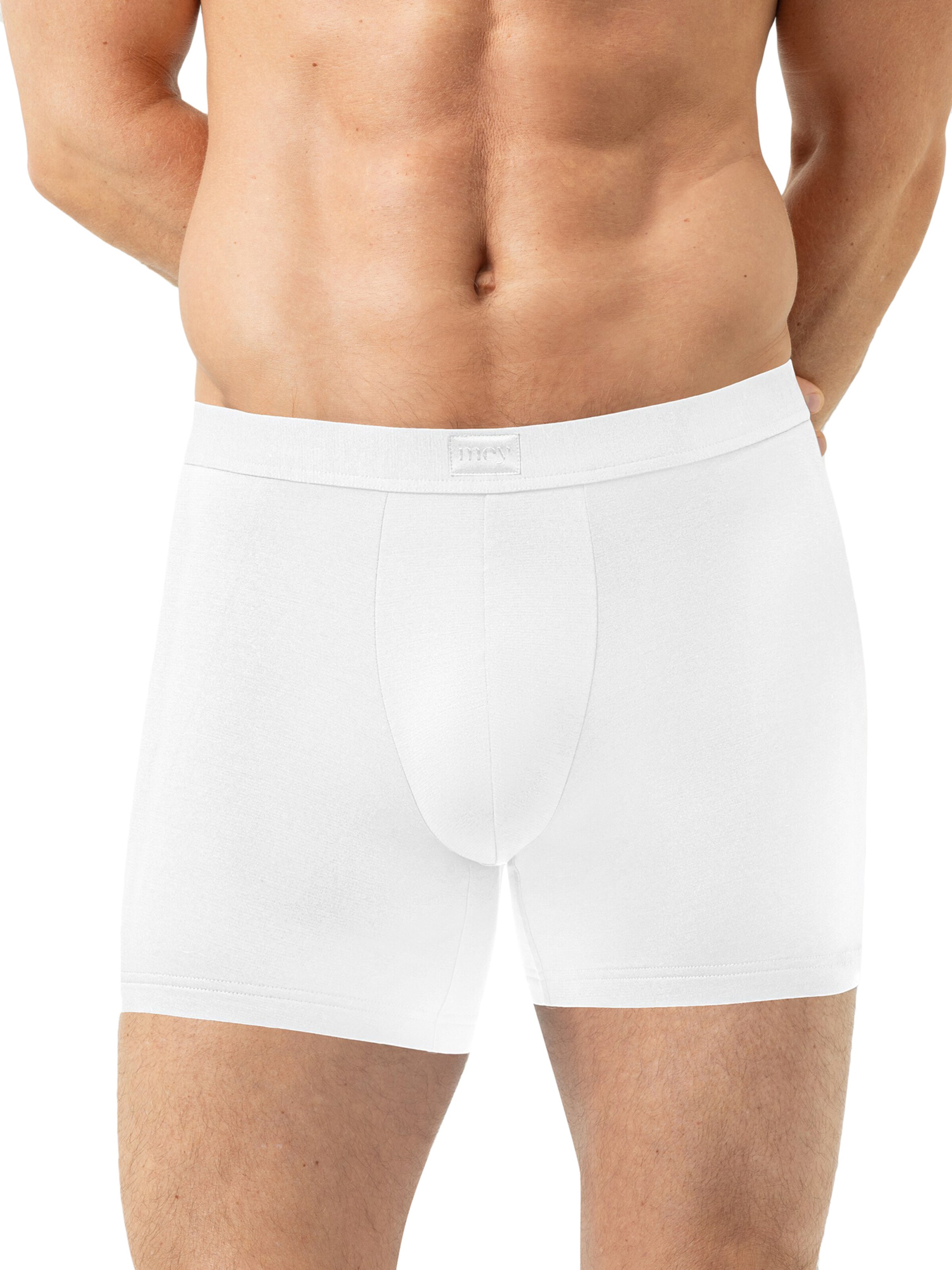 Boxers 'Iconic Modal' Mey en blanc : devant